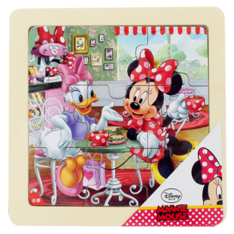 Gambar Disney Jigsaw kayu dengan kotak jigsaw puzzle