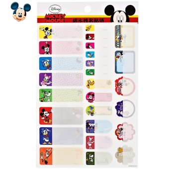 Gambar Disney kartun Mickey nama tahan air stiker anak anak stiker