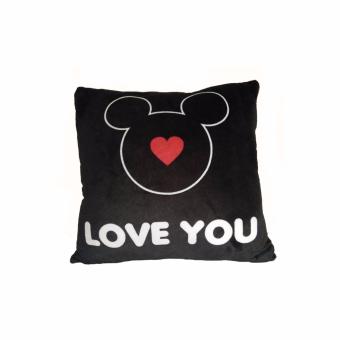 Gambar Disney Mickey Bantal Disney Mickey Mouse ( Pillow Mickey Mouse   I Love u ) 12 inch