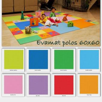 Gambar Evamats Polos   Matras  Tikar   Karpet   Puzzle Alas Lantai EvamatUkuran 60 x 60 cm Hijau Muda