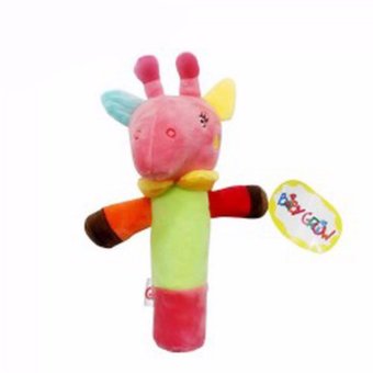 Gambar Freeshop Boneka Rattle Stick Donkey Buffalo Baby Grow S203   Pink