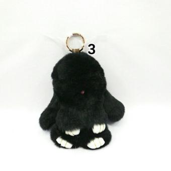 Gantungan Tas Bunny Rabbit Black