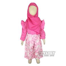 Grow Baju Tunik Muslim dan Celana Kulot Setelan Muslimah Anak - Childrens Clothes - Multiwarna