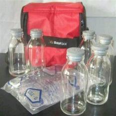 Jual PAKET B (COOLER BAG- ICE GEL- 6PC BOTOL KACA ASI TUTUP KARET)