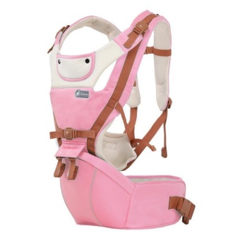 Kangaroo Baby Carrier Hip Seat Breathable Summer Hipseat FrontBackpacks Baby Canguru Portabebe Multifunction Pink - Intl Agustus 2018 - 2 Kangaroo Baby Carrier Hip Seat Breathable summer Hipseat FrontBackpacks Baby Canguru Portabebe Multifunction Pink - intl - 2