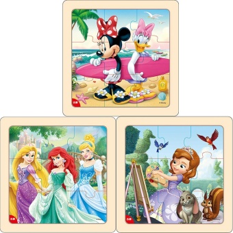 Gambar Kayu Disney Blade Tiga Mickey Jigsaw Puzzle Mainan