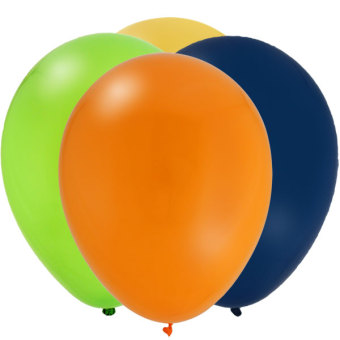Gambar Klasik oranye tata letak tema pesta balon lateks balon