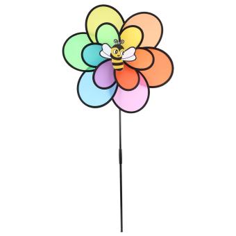 Gambar Kolecer Double Rainbow Flower Windmill Baby Bee