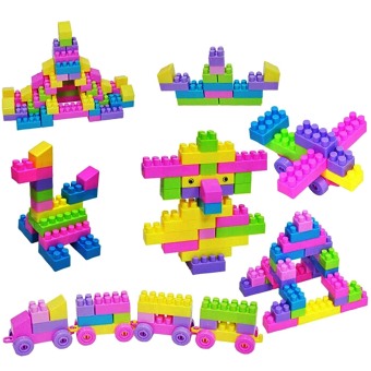 jual pack of 46 plastic puzzle educational building blocks brickschildren di lazada co id jual pack of 46 plastic puzzle educational building blocks brickschildren di lazada co id