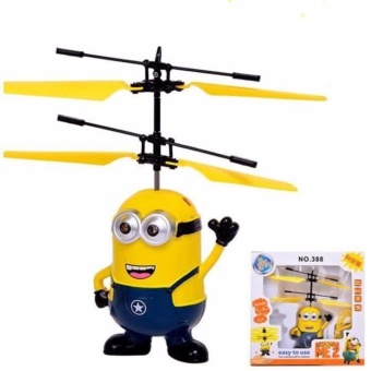 Quadcopter Drone Air Drone Kids Toy - Drone Sensor Tangan Despicable Me 2 Flying Minion Helicopter Aircraft - 1 Pcs Random Karakter