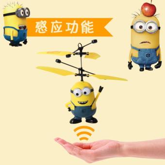 Quadcopter Drone Air Drone Kids Toy - Drone Sensor Tangan Despicable Me 2 Flying Minion Helicopter Aircraft - 1 Pcs Random Karakter