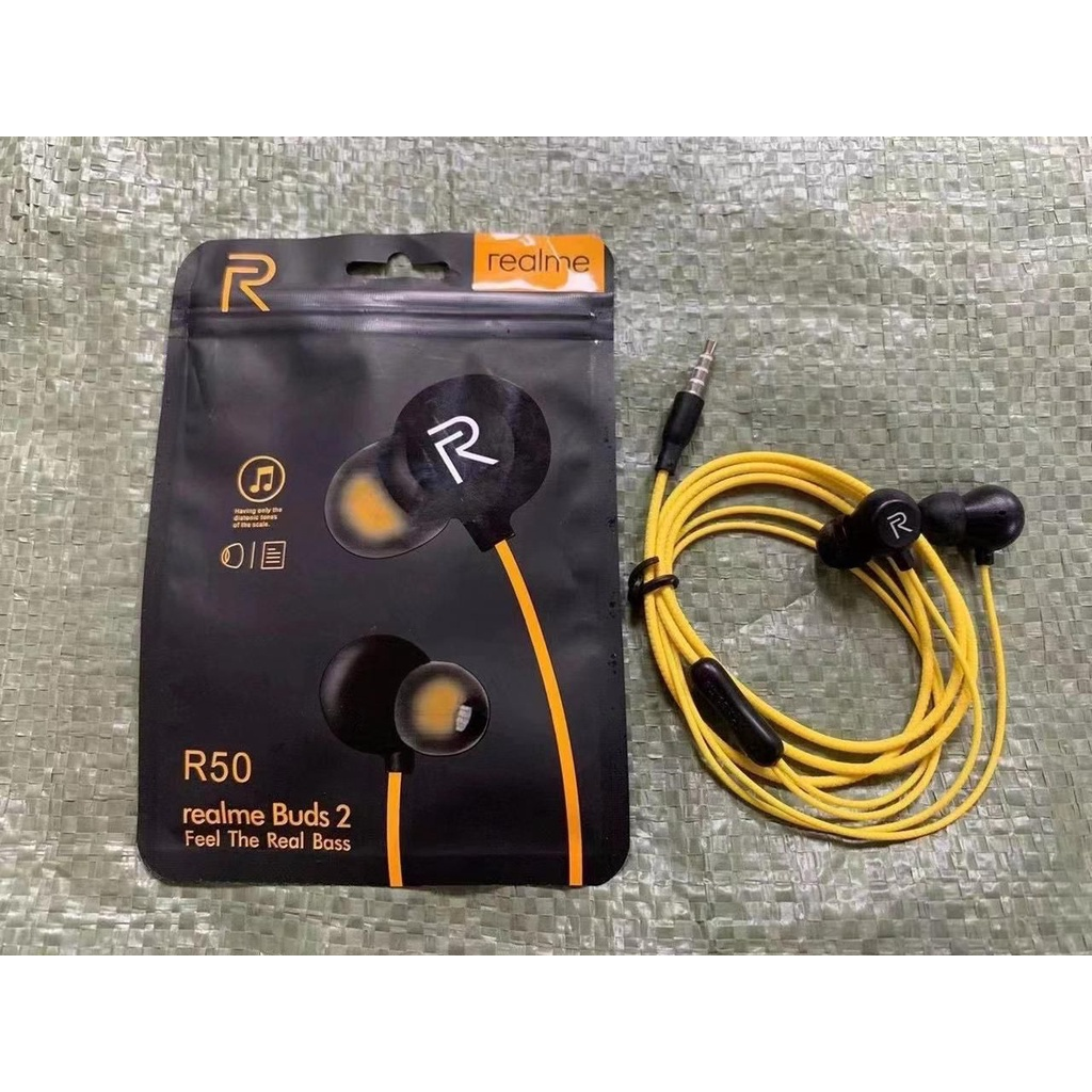 Headset Handsfree Realme Buds R50 Earphone In-Ear dengan