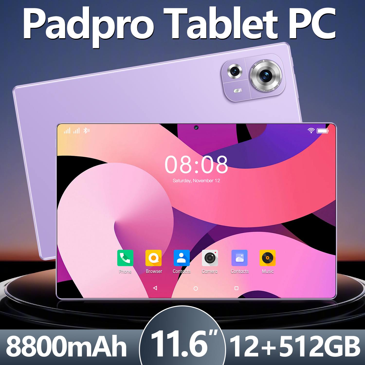 2025 Baru Tablet 5G Padpro Asli 11,6 inci RAM 12GB+512GB ROM Tablet Dual SIM Tablet Belajar Android Gaming Tablet WIFI Populer Tablet Harga Murah Tablet AirPad Bisa COD Giá 948,000 Đồng*Miễn phí vận chuyển