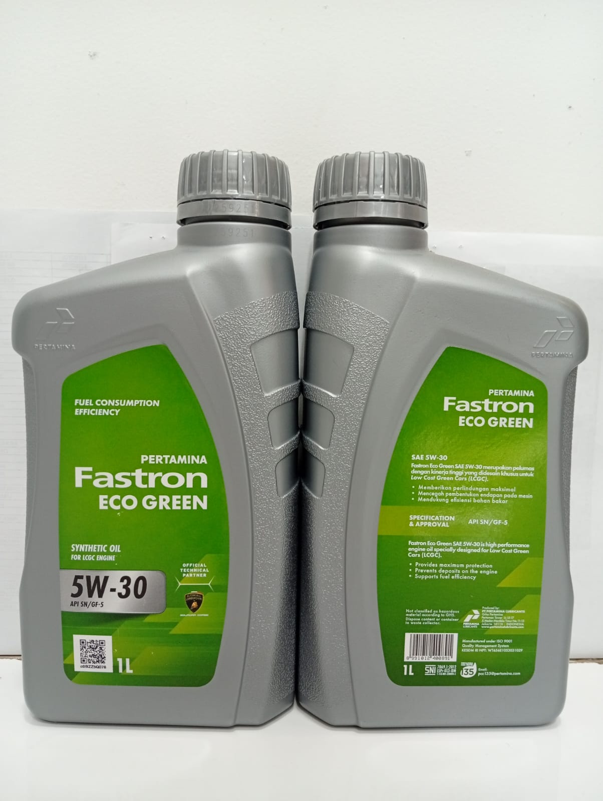 OLI PERTAMINA FASTRON ECOGREEN 5W-30 1 LITER Harga 57,000 Ringgit*Penghantaran Percuma