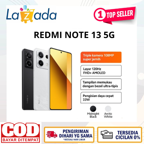 XIAOMI REDMI NOTE 13 NFC 5G 8/256 GB MediaTek Dimensity 6080 like new fullset Harga  2,232,000 Ringgit*Penghantaran Percuma