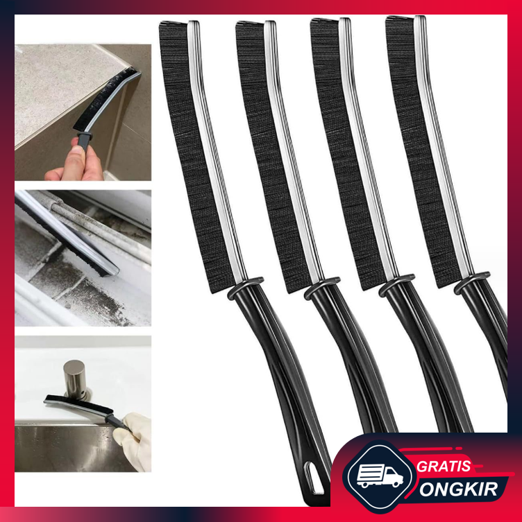 Gratis Ongkir - Sikat Gagang Pembersih Celah / Alat Cuci Sela Sudut Dapur / Sikat Pembersih Toilet Harga  1,249 rupiah*Gratis Ongkir