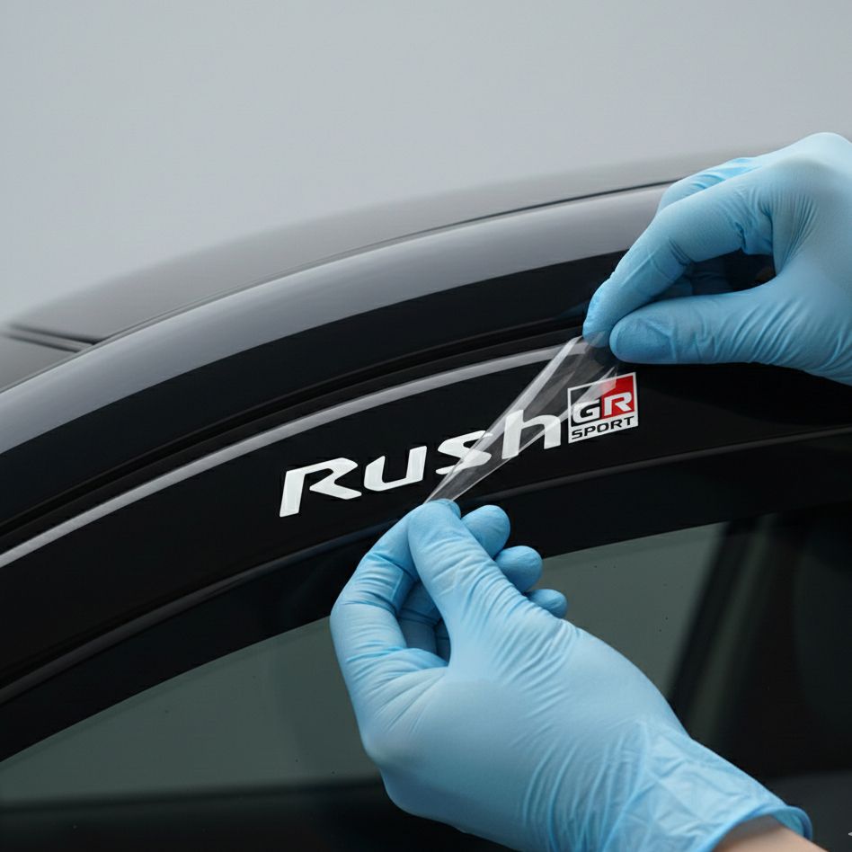 Toyota Rush Gr Sport Water Gutter Variation Stickers, 1 Set Contains 2 Stickers Harga 10,000 rupiah*Gratis Ongkir