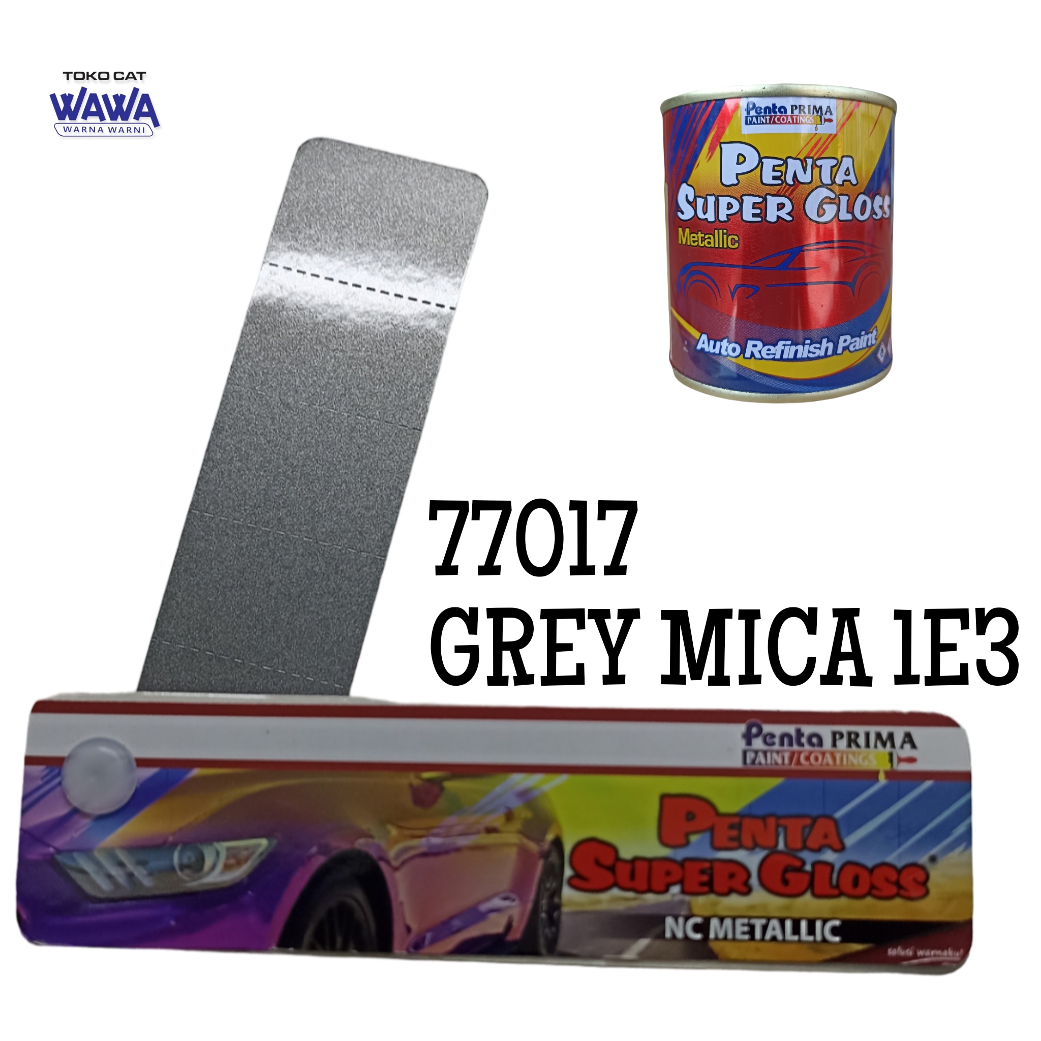 Cat Duco Penta Super Gloss nc grey mica 1E3 met abu abu toyota avanza xenia 1kg Harga 20,000 rupiah*Gratis Ongkir