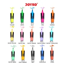 Joyko Highlighter Penanda Berwarna/pastel color