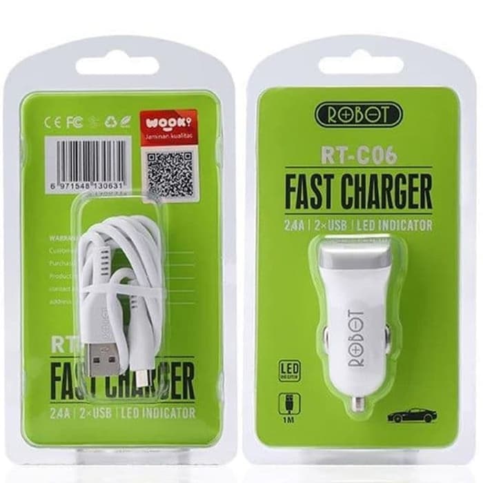 Casan Mobil Car Charger HP Mobil Fast Charging Dual USB Output 2.4A RT C06 TOYOTA/mitsubishi/daihatsu/suzuki/BMW/FORD/NISSAN 100% original Harga 46,800 rupiah*Gratis Ongkir