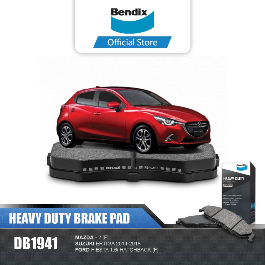 Bendix Kampas Rem Depan Brake Pad Mobil Mazda 2 Non Skyacitive - DB1941HD Harga  283,100 Ringgit*Penghantaran Percuma