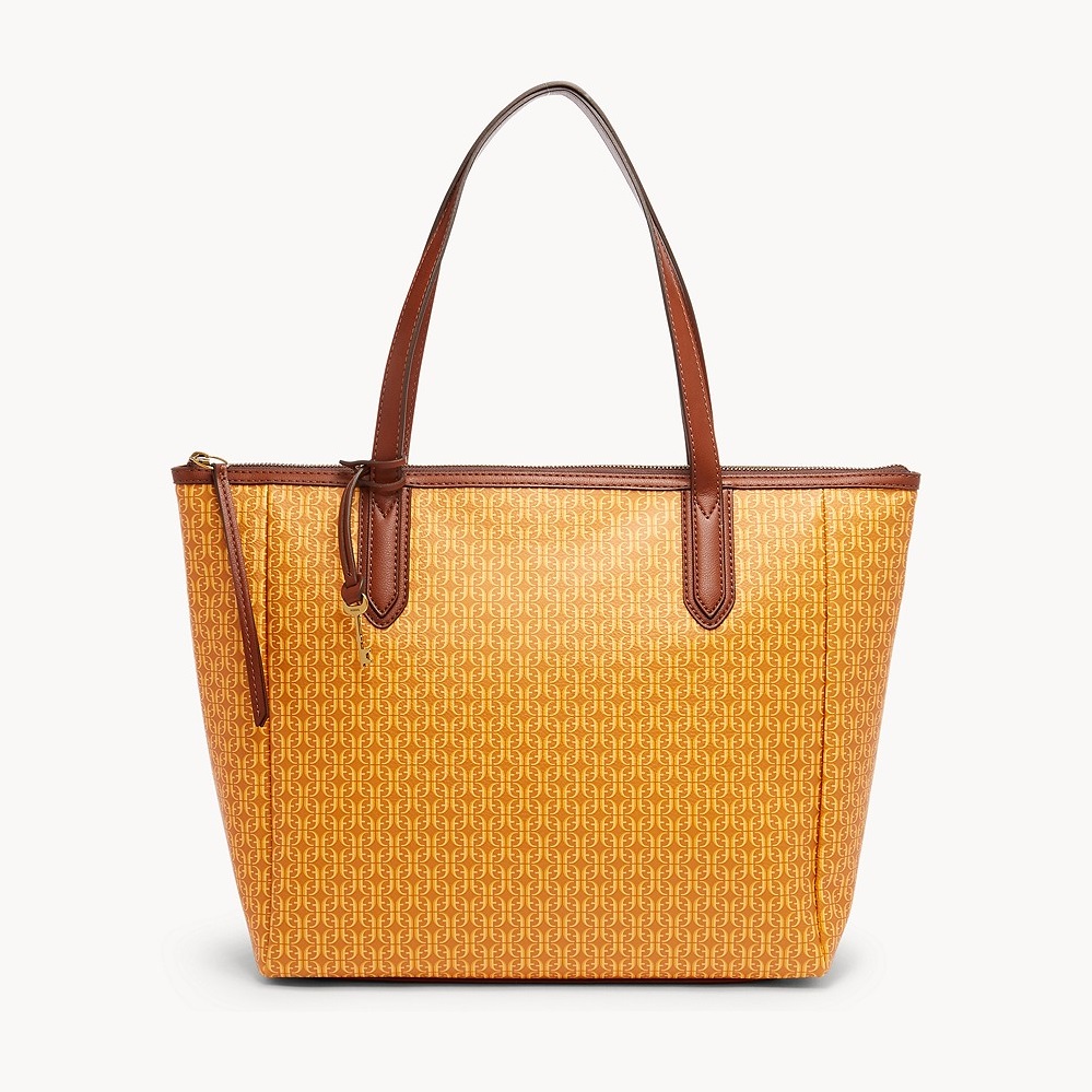 FOSSIL Sydney Tote Neutral Floral SHB2950976 Tas Grafis Pvc Dan 