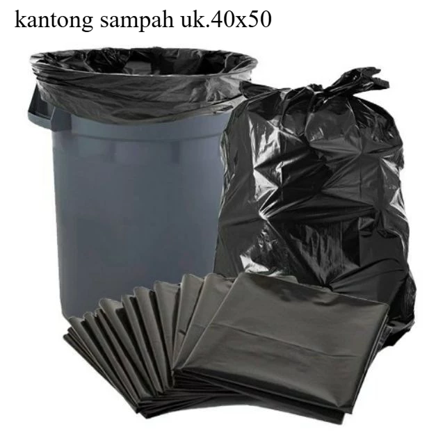 Plastic trash 40x50 contents 20 sheets garbage bags thick/trash bag not easy to leak and tear cheapest Giá 9,000 Đồng*Miễn phí vận chuyển