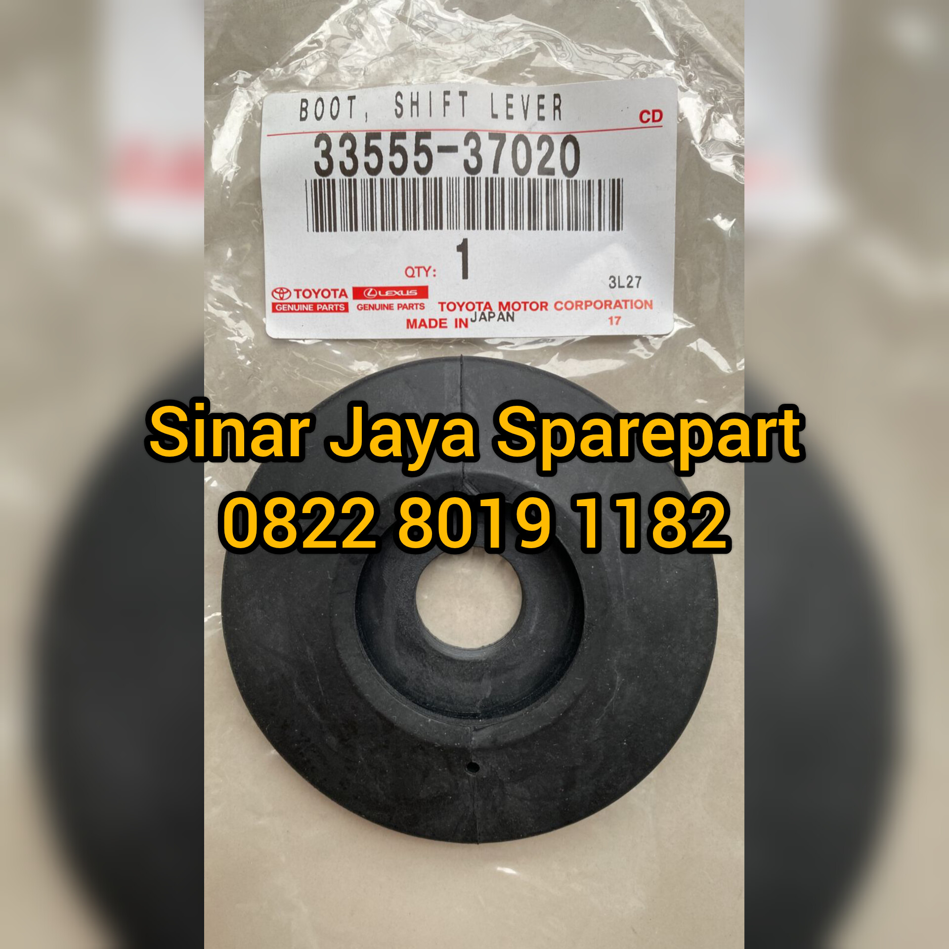 Karet Tutup Debu Atau Boot Shift Lever Toyota Dyna 130HT 130LT 130XT Hino Dutro 130HT 130HD 130MD Original 33555-37020 Harga  175,000 Ringgit*Penghantaran Percuma