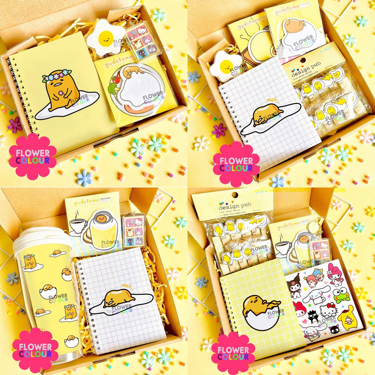 Gift BOX | Hampers Gudetama | Paket BOX Gdetama | Hadiah Ulang Tahun Gudetama
