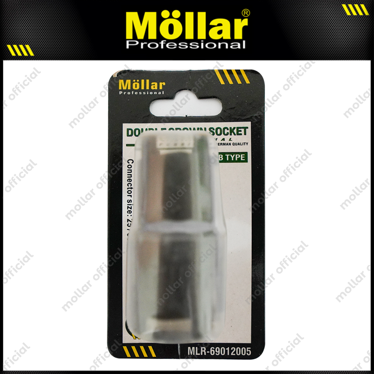 MOLLAR 69012005 Kunci Mahkota Tipe B Mur Kopling Double Crown Socket Harga 25,500 rupiah*Gratis Ongkir
