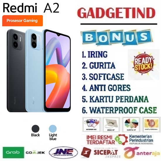 Xiaomi Redmi A2 3/64GB 8MP AI Dual Kamera Layar HD+ 6,52" 5000mAh Garansi 12 Bulan Giá 760,000 Đồng*Miễn phí vận chuyển