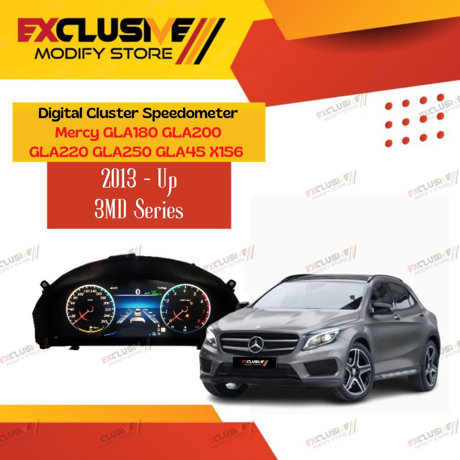 Digital cluster speedometer Mercy Mercedes gla180 gla200 gla220 GLA250 GLA45 x156 (2013-up) IC Digital 3MD series Harga 17,500,000 rupiah*Gratis Ongkir