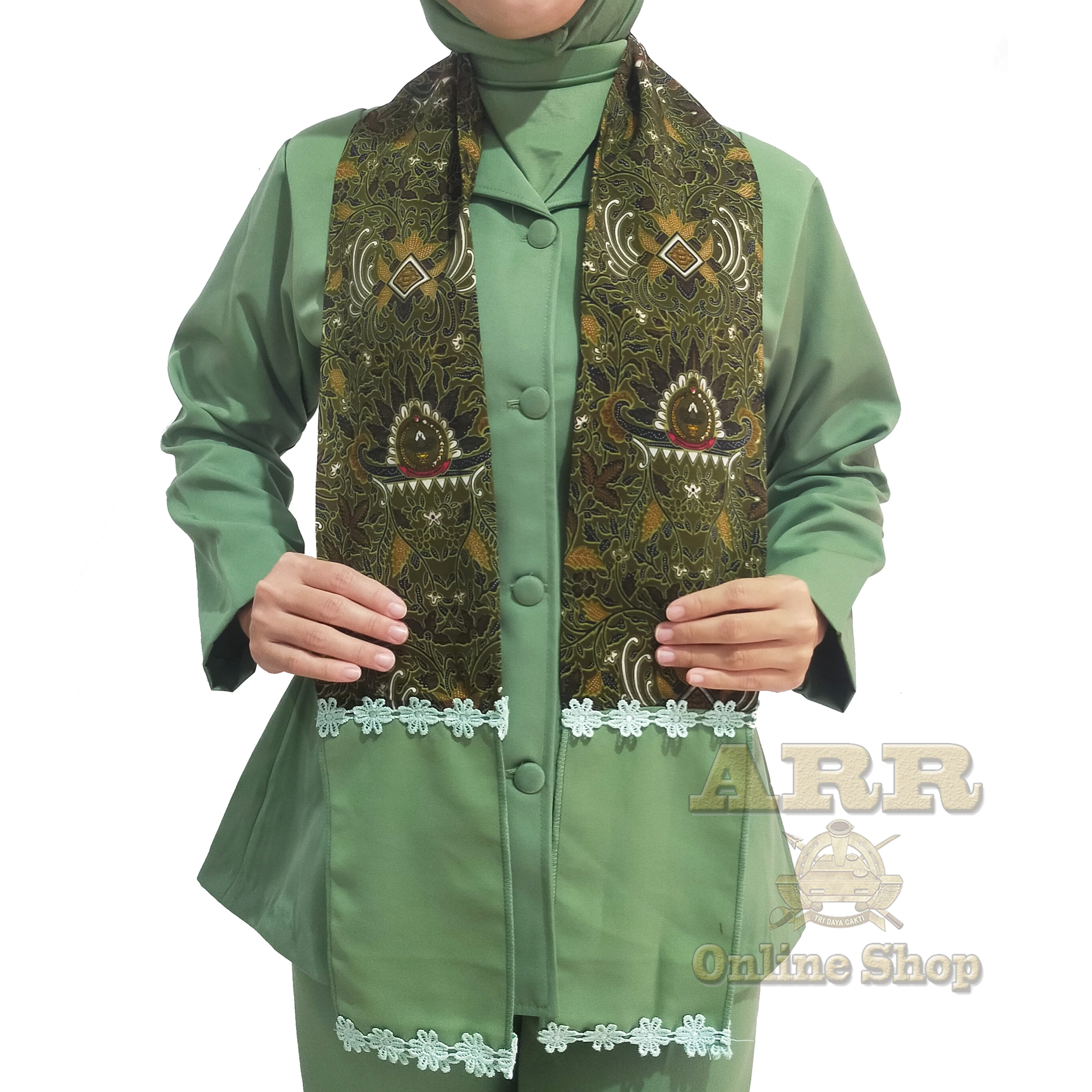 Selendang Syal Persit Scarf Motif Batik