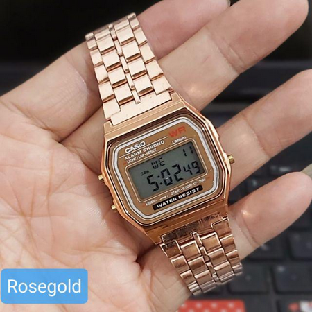 	 Jam Tangan Wanita Kasual Cs1A159 Strap Rantai Steel Tipis Free Baterai 	