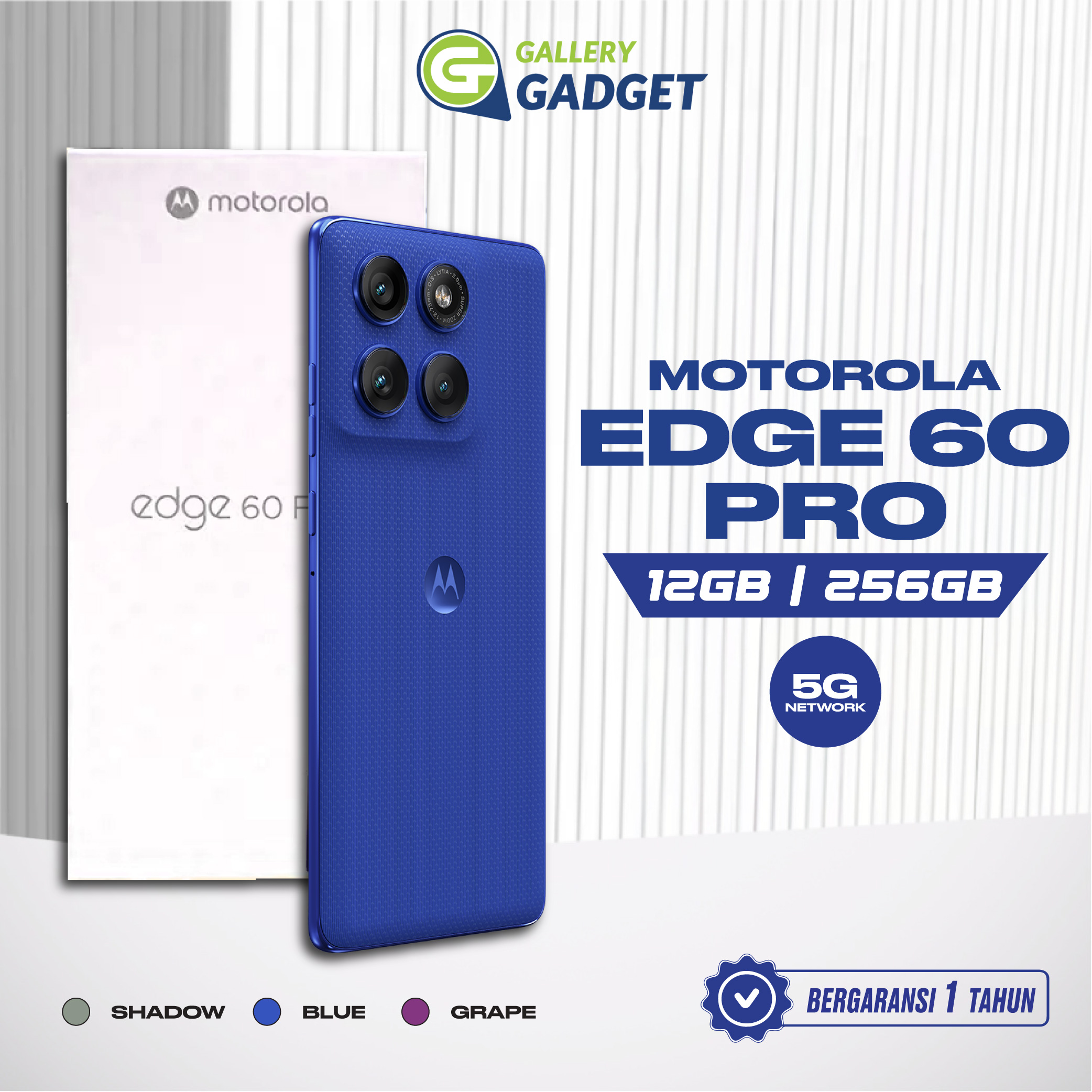 Motorola Edge 60 Pro 5g 12/256 Gb 12Gb 256Gb Smartphone Official Warranty Harga 6,689,000 rupiah*Gratis Ongkir