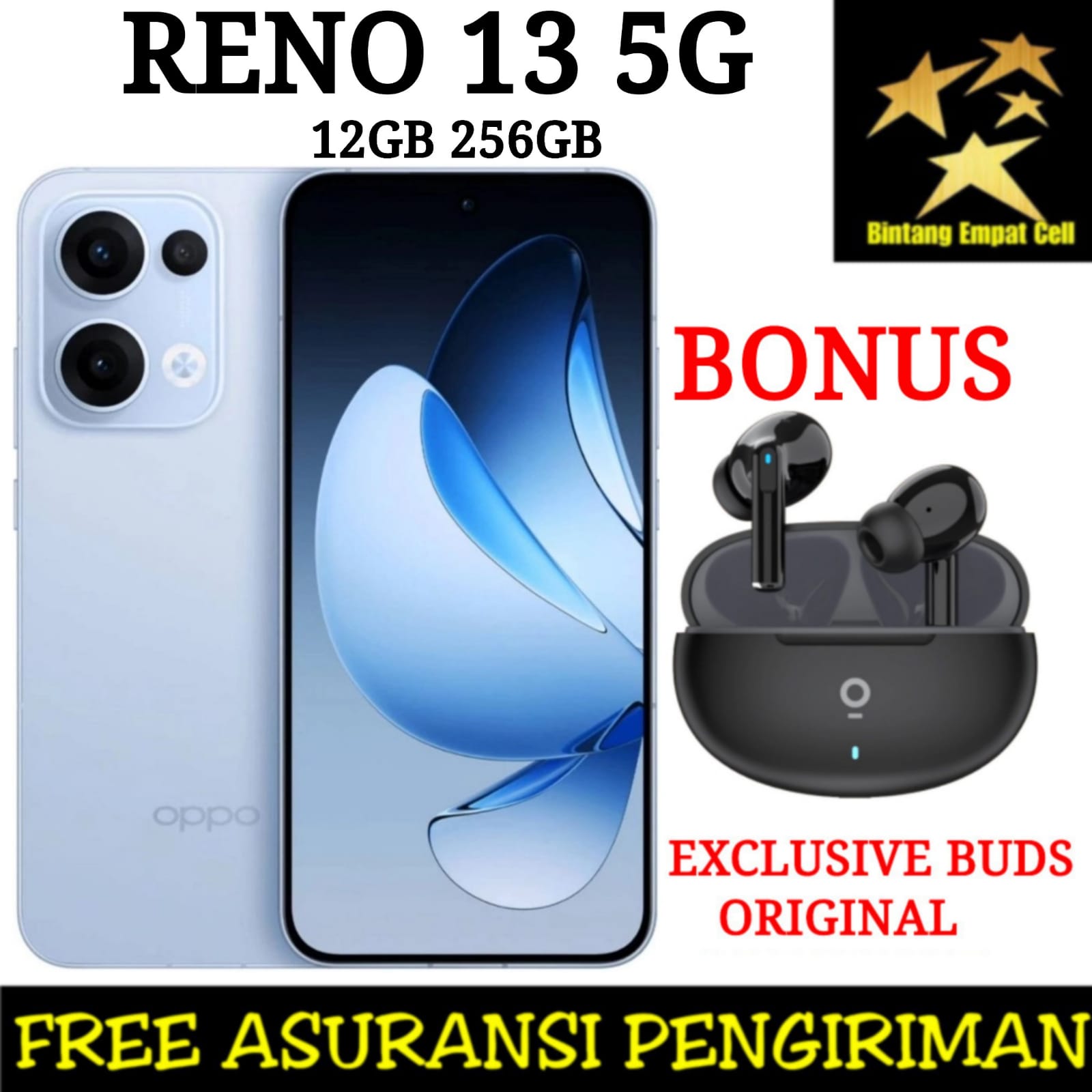 OPPO RENO 13 5G 12/256 GARANSI RESMI Harga  8,199,000 Ringgit*Penghantaran Percuma