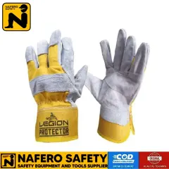 SARUNG TANGAN SAFETY KULIT KOMBINASI LAS GERINDA LEGION PROTECTOR