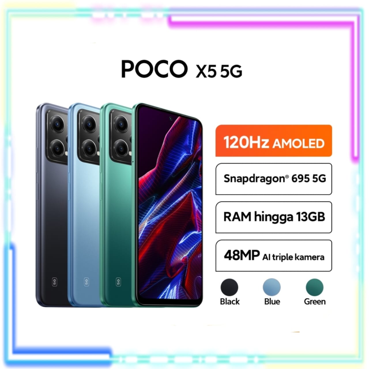 Promo Poco X5 8/256 Warranty Harga  2,190,000 Ringgit*Penghantaran Percuma