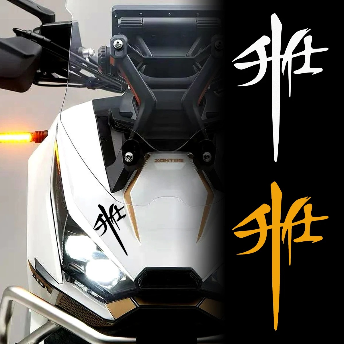 1Pcs Japanese Samurai Sword Motorcycle Reflective Sticker Motorbike Scooter Vinyl Accessory Decal Harga 6,500 rupiah*Gratis Ongkir