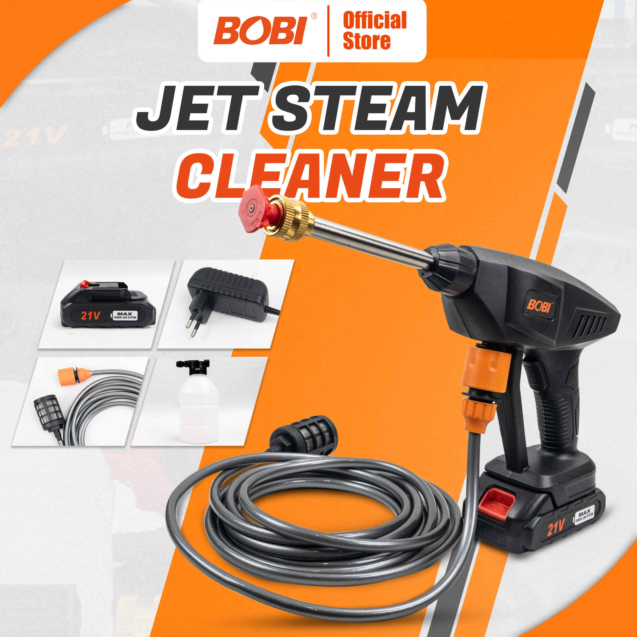 Jet Cleaner Cordless 21V - Pembersih Eksterior Kendaraan Multifungsi Harga 199,999 rupiah*Gratis Ongkir
