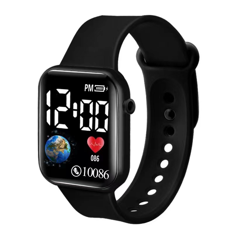 	 Dennos Y2 Jam Tangan Led Digital Pria Wanita Rubber Electronic Fashion Couple Anak Remaja Import Pre 	