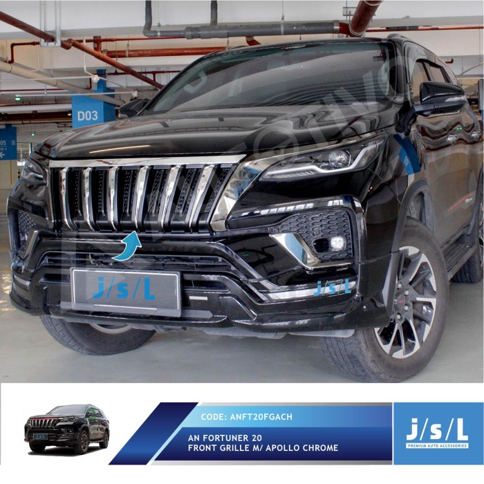 Apollo Grill Depan New Fortuner 2020 JSL Front Grille Apollo Blacktivo Harga  1,500,000 Ringgit*Penghantaran Percuma