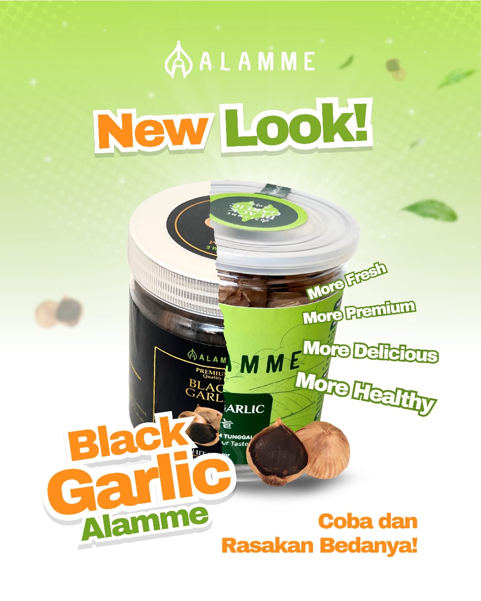 Alamme - Black Garlic Bawang Hitam Tunggal Premium Alamme 220 Gram