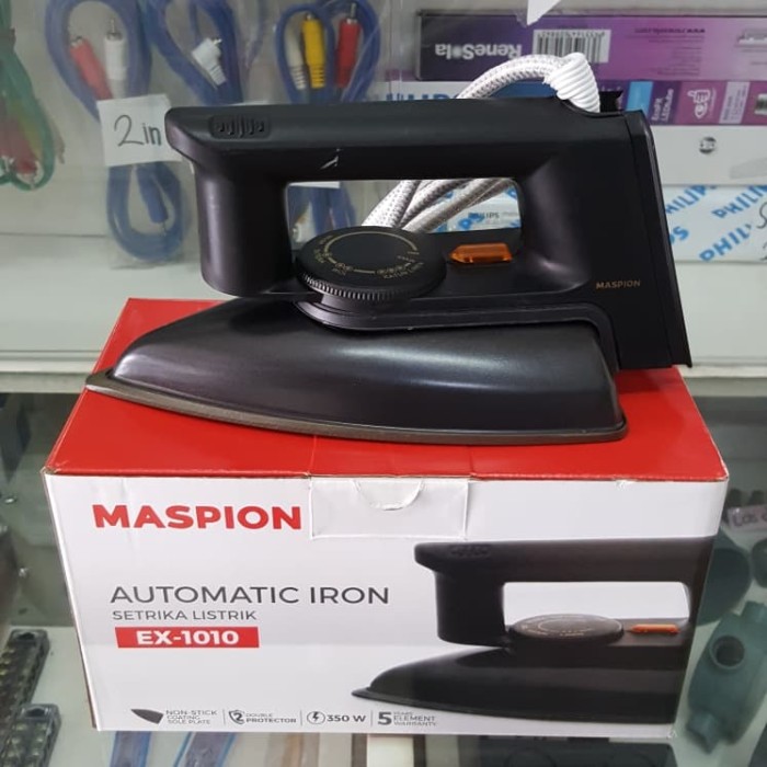 Maspion Setrika Ex 1010 Hitam Super Awet Lazada Indonesia