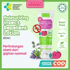 BerryC Moisturizing Insect Repellent Lotion 80gr Cream Anti Nyamuk Bayi Anak Mosquito Repellent