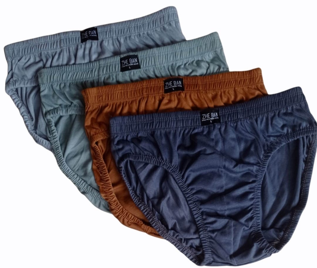 6 Pcs Men's Panties Thick Cotton Material Size m L XL XXL Harga 20,900 rupiah*Gratis Ongkir