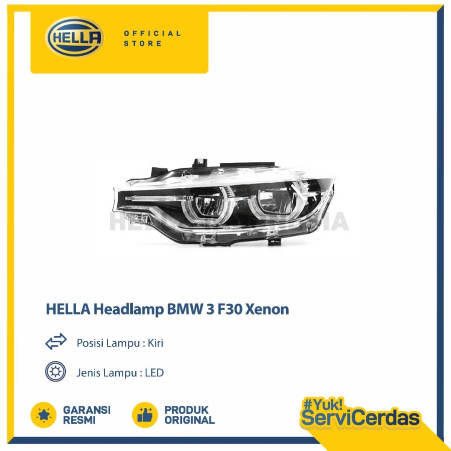 Lampu Headlamp Mobil Hella BMW 3 F30 (Kiri) XENON - Lampu Depan Mobil Harga 17,400,000 rupiah*Gratis Ongkir