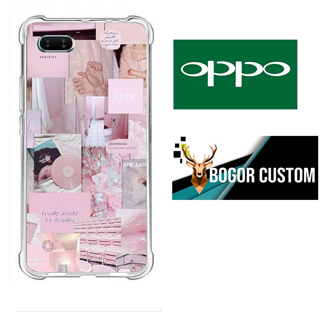 Bayar ditempat case oppo a3s fashion pink -1