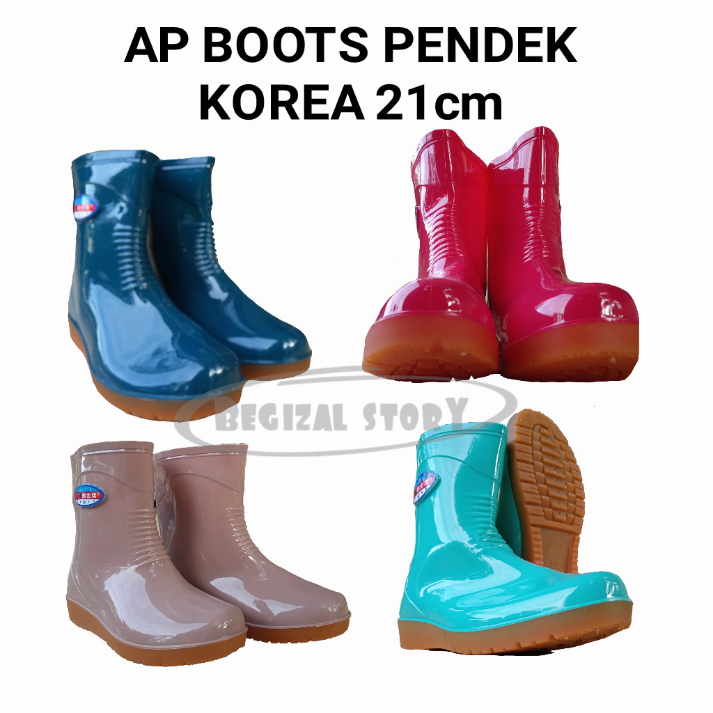 AP BOOTS PENDEK WANITA SEPATU BOOTS KARET PENDEK SEPATU AP BOOT
