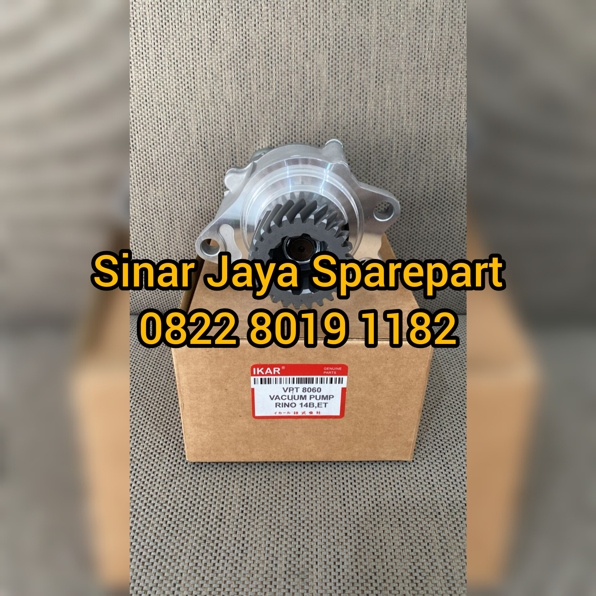 Vacuum Pump Toyota Dyna 14B 115PS 115ET 115ST Merk IKAR Harga  1,250,000 Ringgit*Penghantaran Percuma